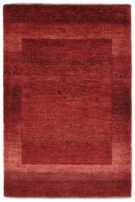 82X124 Tapete Loribaft Fine Persa Moderno Vermelho Escuro/Preto (Lã, Pérsia/Irão) Carpetvista