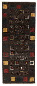  Gabbeh Persia Rug 79X190 Persian Wool Black/Brown Small Carpetvista