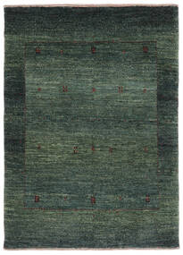 87X122 Loribaft Fine Persisch Teppich Moderner Schwarz/Dunkelgrün (Wolle, Persien/Iran) Carpetvista