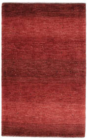 76X121 Tapete Loribaft Fine Persa Moderno Vermelho Escuro/Preto (Lã, Pérsia/Irão) Carpetvista