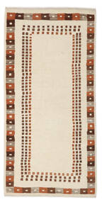 82X166 Gabbeh Perzisch Vloerkleed Modern Tapijtloper Oranje/Bruin (Wol, Perzië/Iran) Carpetvista