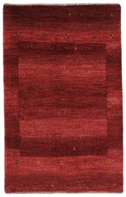 77X120 Loribaft Fine Persia Teppe Moderne Mørk Rød/Svart (Ull, Persia/Iran) Carpetvista