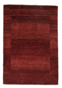 82X120 Tapis Loribaft Fine Persan Moderne Noir/Rouge Foncé (Laine, Perse/Iran) Carpetvista