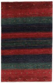  Persischer Loribaft Fine Persisch Teppich 80X125 Schwarz/Dunkelrot (Wolle, Persien/Iran)