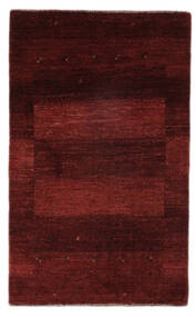  Loribaft Fine Persia Tappeto 80X128 Persiano Di Lana Nero/Rosso Scuro Piccolo Carpetvista