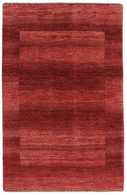 80X123 Tapete Loribaft Fine Persa Moderno Vermelho Escuro/Branco (Lã, Pérsia/Irão) Carpetvista