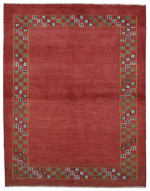 絨毯 ギャッベ ペルシャ 150X191 ダークレッド/茶色 (ウール, ペルシャ/イラン)
