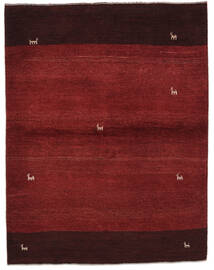 絨毯 ギャッベ ペルシャ 148X192 ダークレッド/ブラック (ウール, ペルシャ/イラン)