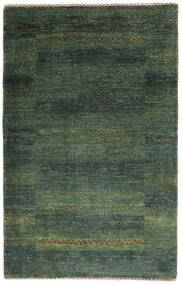  Loribaft Fine Persia Tappeto 85X132 Persiano Di Lana Nero/Verde Scuro Piccolo Carpetvista