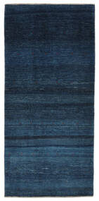 100X210 Loribaft Fine Perzisch Vloerkleed Modern Zwart/Donkerblauw (Wol, Perzië/Iran) Carpetvista