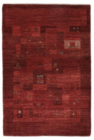 絨毯 Loribaft Fine ペルシャ 103X154 ダークレッド/ブラック (ウール, ペルシャ/イラン)