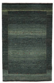 絨毯 ペルシャ Loribaft Fine ペルシャ 108X165 ブラック/ダークグリーン (ウール, ペルシャ/イラン)