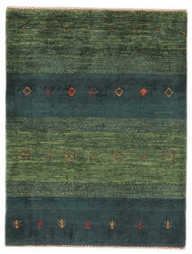 絨毯 ペルシャ ギャッベ ペルシャ 73X107 ブラック/ダークグリーン (ウール, ペルシャ/イラン)