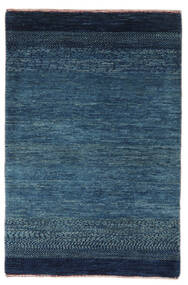 絨毯 ペルシャ ギャッベ ペルシャ 84X125 ブラック/ダークブルー (ウール, ペルシャ/イラン)