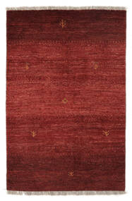 絨毯 ペルシャ ギャッベ ペルシャ 84X127 ダークレッド/ブラック (ウール, ペルシャ/イラン)
