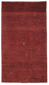 76X135 Gabbeh Persia Matot Matto Moderni Tummanpunainen/Musta (Villa, Persia/Iran) Carpetvista