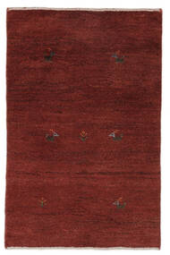 絨毯 ペルシャ ギャッベ ペルシャ 77X119 ダークレッド/ブラック (ウール, ペルシャ/イラン)