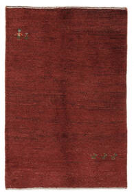 78X115 絨毯 ギャッベ ペルシャ モダン ダークレッド/ブラック (ウール, ペルシャ/イラン) Carpetvista