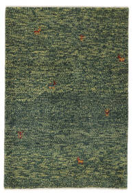 83X122 絨毯 ギャッベ ペルシャ モダン ブラック/ダークグリーン (ウール, ペルシャ/イラン) Carpetvista