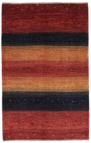 85X133 Loribaft Fine Persia Rug Modern Dark Red/Black (Wool, Persia/Iran) Carpetvista