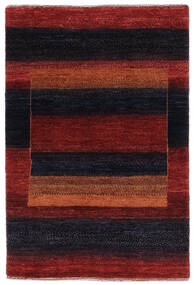  Persischer Loribaft Fine Persisch Teppich 86X130 Schwarz/Dunkelrot (Wolle, Persien/Iran)