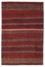 絨毯 ペルシャ ギャッベ ペルシャ 102X151 ダークレッド/ブラック (ウール, ペルシャ/イラン)