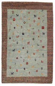 Gabbeh Persia Rug 98X153 Green/Brown Wool, Persia/Iran Carpetvista