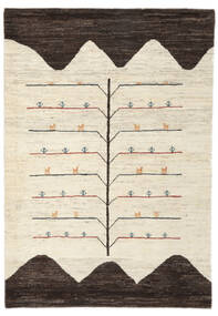 絨毯 ギャッベ ペルシャ 127X175 イエロー/ブラック (ウール, ペルシャ/イラン)