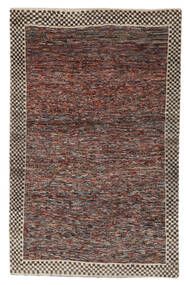 絨毯 ギャッベ ペルシャ 114X174 ブラック/ダークレッド (ウール, ペルシャ/イラン)
