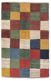 絨毯 ギャッベ ペルシャ 93X146 ダークレッド/ダークグリーン (ウール, ペルシャ/イラン)