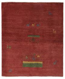 絨毯 ペルシャ ギャッベ ペルシャ 158X190 ダークレッド (ウール, ペルシャ/イラン)