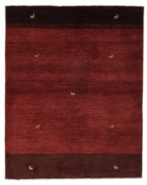 155X192 Gabbeh Persia Rug Modern Black/Dark Red (Wool, Persia/Iran) Carpetvista