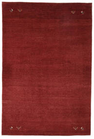 Gabbeh Persisch Teppich 150X220 Dunkelrot/Schwarz Wolle, Persien/Iran Carpetvista