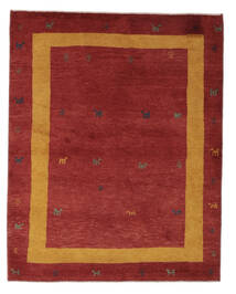 絨毯 ペルシャ ギャッベ ペルシャ 155X194 ダークレッド/茶色 (ウール, ペルシャ/イラン)