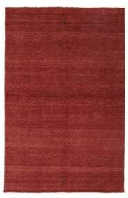  Persischer Gabbeh Persisch Teppich 160X241 Dunkelrot (Wolle, Persien/Iran)
