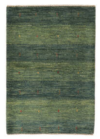  Loribaft Fine ペルシャ 絨毯 84X120 ペルシャ ウール 黒/深緑色の 小 