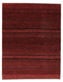  Loribaft Fine Persia Tappeto 152X195 Persiano Di Lana Nero/Rosso Scuro Piccolo Carpetvista