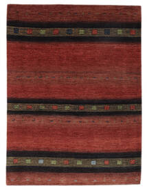 156X207 Loribaft Fine Perzisch Vloerkleed Modern Donkerrood/Zwart (Wol, Perzië/Iran) Carpetvista