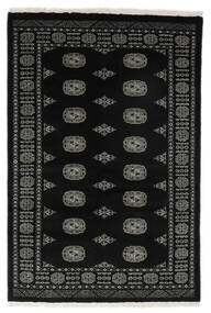 135X201 Pakistan Bokhara 3Ply Rug Oriental Black/Dark Grey (Wool, Pakistan) Carpetvista