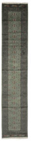 絨毯 オリエンタル パキスタン ブハラ 3Ply 80X402 廊下 カーペット ブラック/ダークグリーン (ウール, パキスタン)