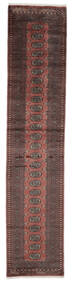  Pakistan Bokhara 3Ply Rug 80X364 Wool Dark Red/Black Small Carpetvista