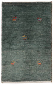 絨毯 ペルシャ ギャッベ ペルシャ 55X87 ブラック/ダークグリーン (ウール, ペルシャ/イラン)