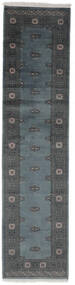  Pakistan Bokhara 2Ply Rug 78X316 Wool Black/Dark Grey Small Carpetvista