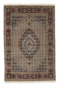  Persischer Moud Teppich 162X243 Braun/Schwarz (Wolle, Persien/Iran)