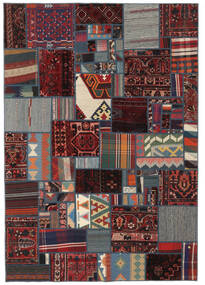  Persialainen Tekkeh Kelim Matot 162X234 Musta/Tummanpunainen Carpetvista