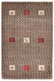 65X96 Gabbeh Perzisch Vloerkleed Modern Bruin/Zwart (Wol, Perzië/Iran) Carpetvista