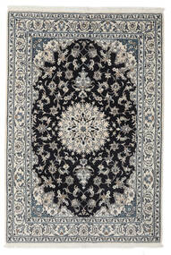 162X238 絨毯 ナイン オリエンタル ダークグレー/ブラック (ウール, ペルシャ/イラン) Carpetvista