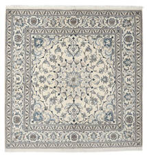 絨毯 ペルシャ ナイン 194X196 正方形 グレー/ダークグレー (ウール, ペルシャ/イラン)