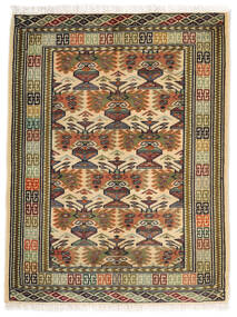  Orientalsk Turkaman Teppe 70X87 Brun/Svart Ull, Persia/Iran Carpetvista