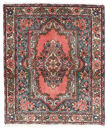 67X79 絨毯 オリエンタル サルーク ブラック/ダークレッド (ウール, ペルシャ/イラン) Carpetvista